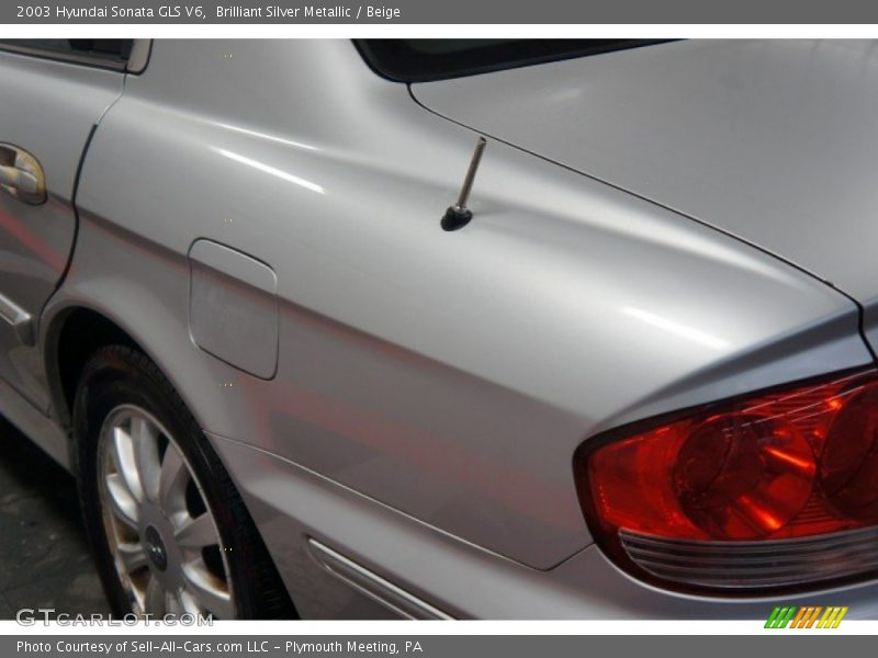Brilliant Silver Metallic / Beige 2003 Hyundai Sonata GLS V6