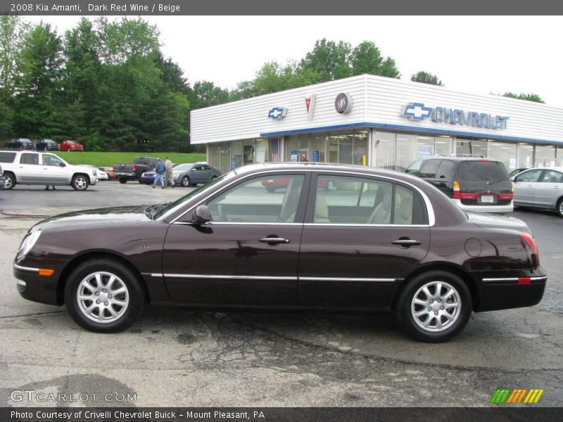Dark Red Wine / Beige 2008 Kia Amanti