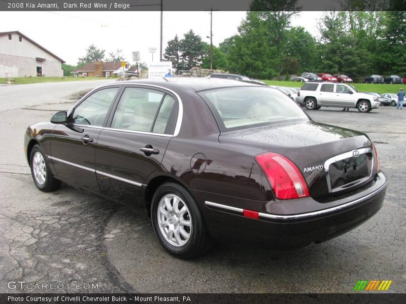 Dark Red Wine / Beige 2008 Kia Amanti