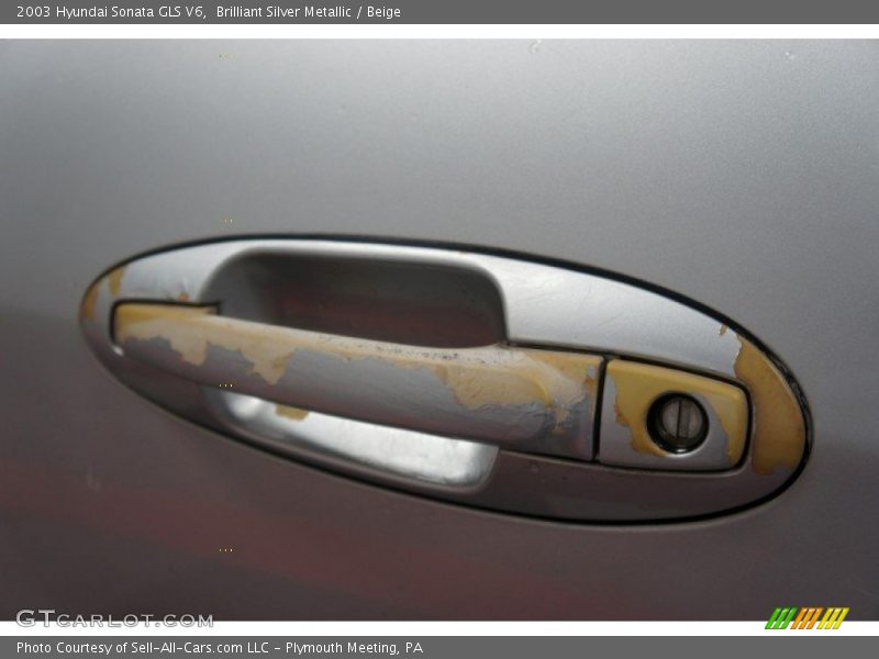Brilliant Silver Metallic / Beige 2003 Hyundai Sonata GLS V6