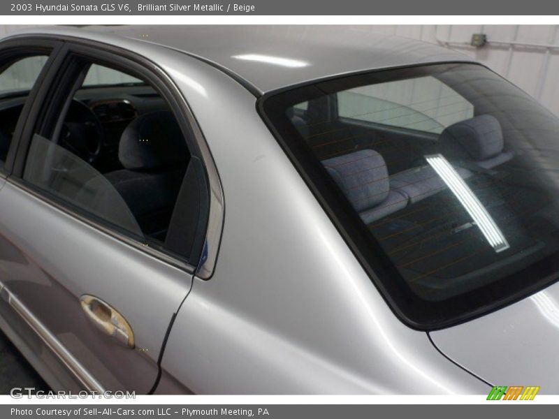 Brilliant Silver Metallic / Beige 2003 Hyundai Sonata GLS V6