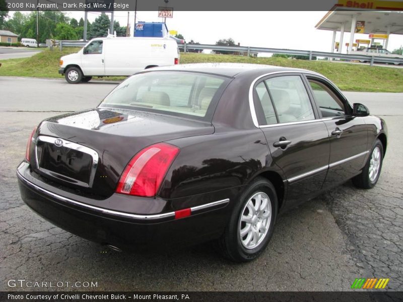 Dark Red Wine / Beige 2008 Kia Amanti