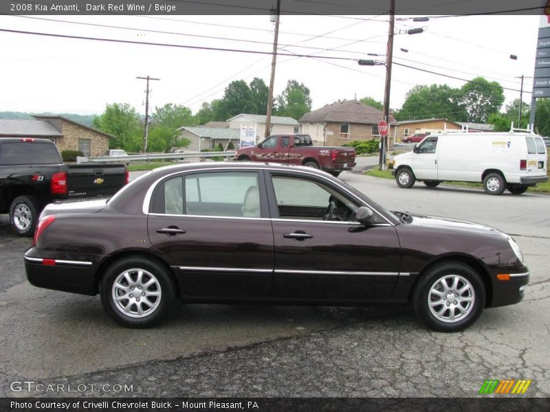 Dark Red Wine / Beige 2008 Kia Amanti