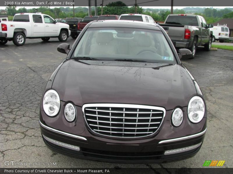 Dark Red Wine / Beige 2008 Kia Amanti