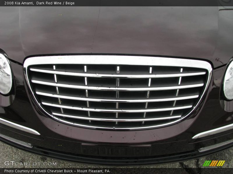 Dark Red Wine / Beige 2008 Kia Amanti