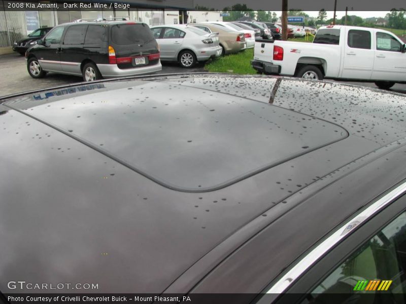 Dark Red Wine / Beige 2008 Kia Amanti