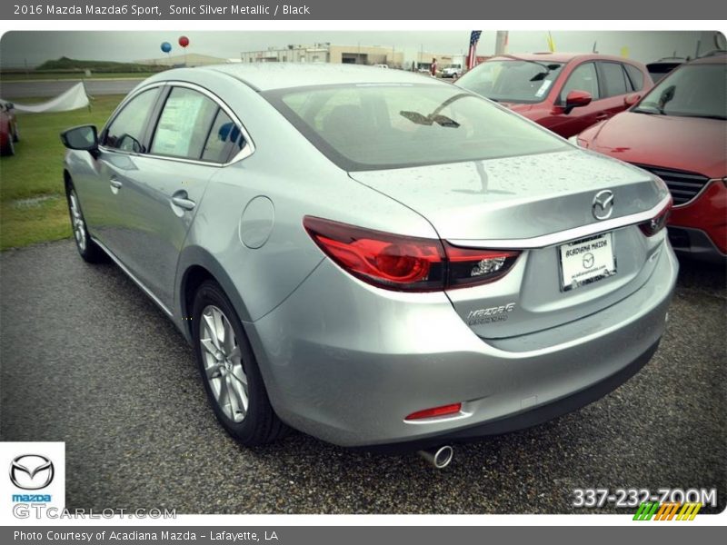 Sonic Silver Metallic / Black 2016 Mazda Mazda6 Sport