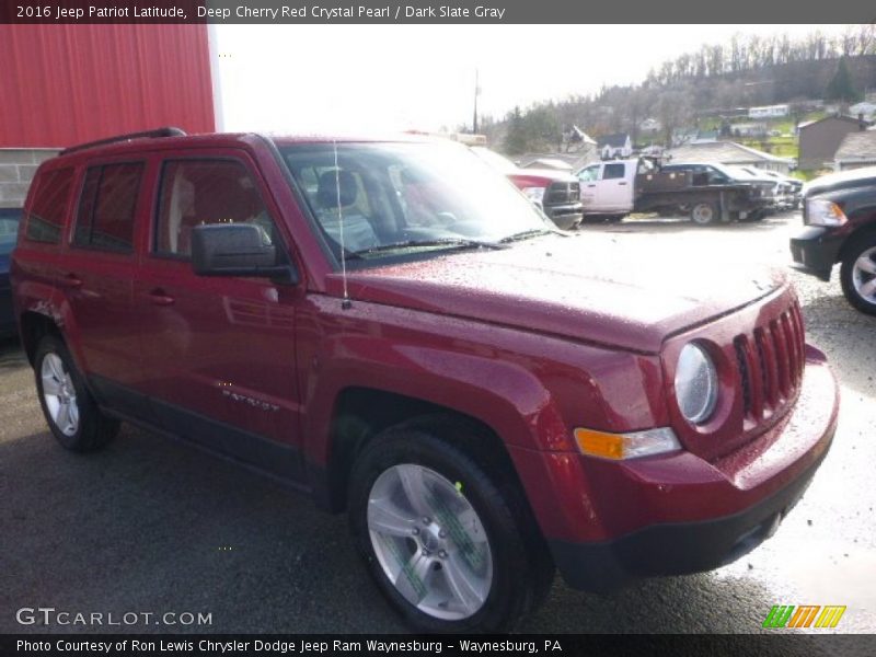 Deep Cherry Red Crystal Pearl / Dark Slate Gray 2016 Jeep Patriot Latitude