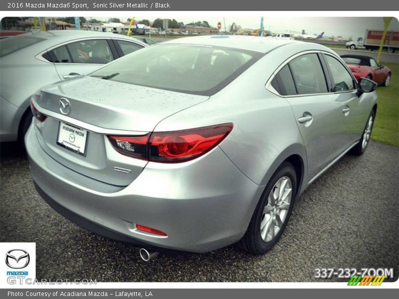Sonic Silver Metallic / Black 2016 Mazda Mazda6 Sport