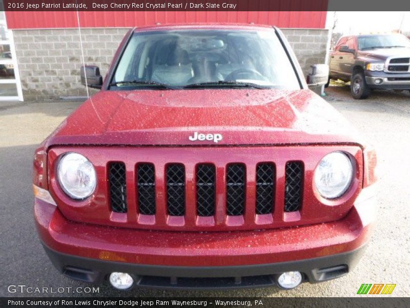 Deep Cherry Red Crystal Pearl / Dark Slate Gray 2016 Jeep Patriot Latitude