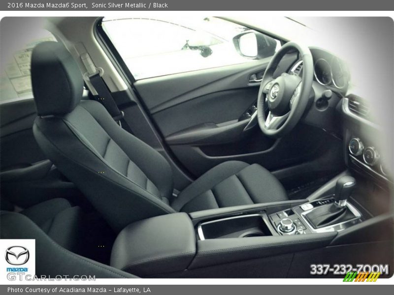 Sonic Silver Metallic / Black 2016 Mazda Mazda6 Sport