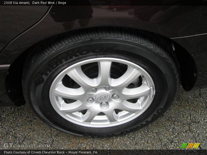 Dark Red Wine / Beige 2008 Kia Amanti