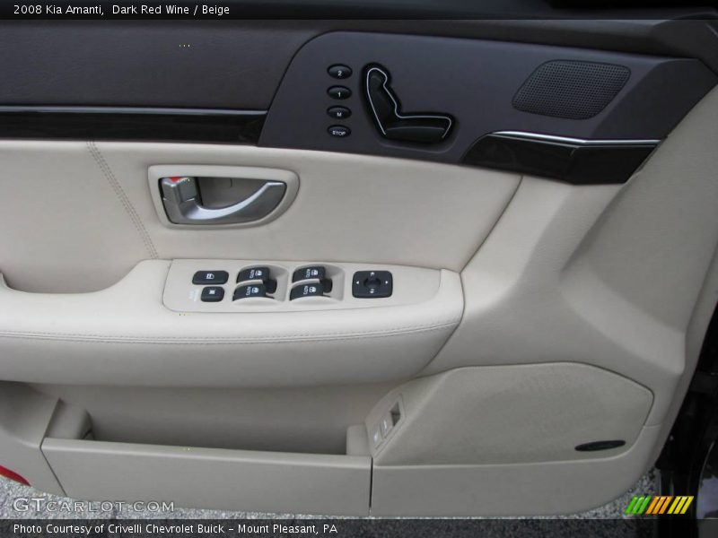 Dark Red Wine / Beige 2008 Kia Amanti