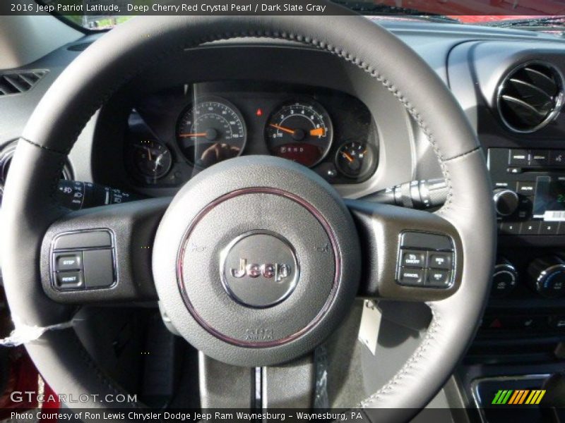 Deep Cherry Red Crystal Pearl / Dark Slate Gray 2016 Jeep Patriot Latitude