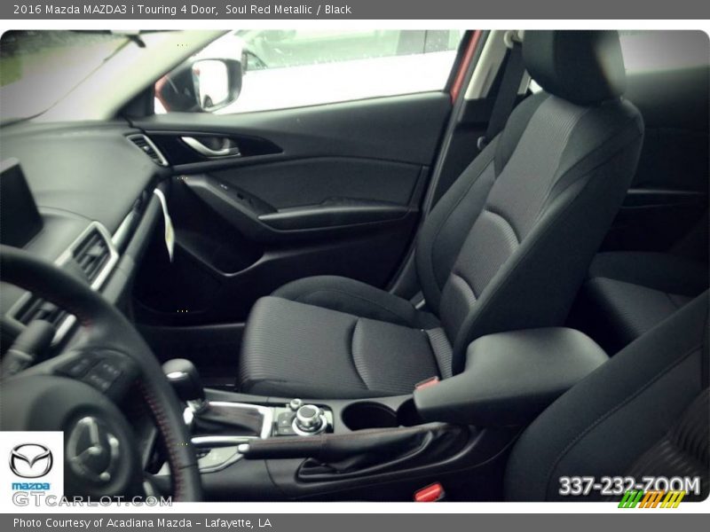 Soul Red Metallic / Black 2016 Mazda MAZDA3 i Touring 4 Door