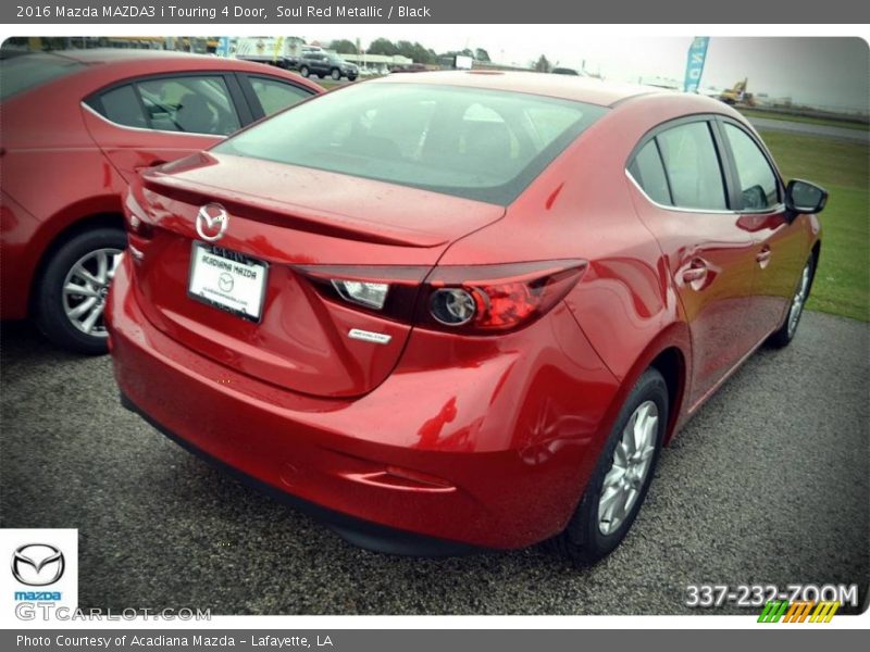 Soul Red Metallic / Black 2016 Mazda MAZDA3 i Touring 4 Door