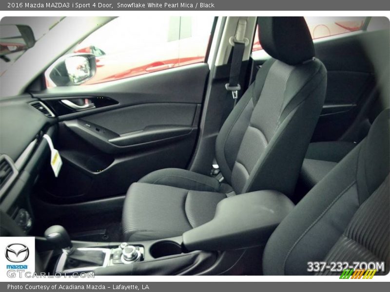 Snowflake White Pearl Mica / Black 2016 Mazda MAZDA3 i Sport 4 Door
