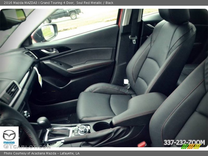 Soul Red Metallic / Black 2016 Mazda MAZDA3 i Grand Touring 4 Door