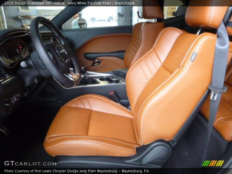 Black/Sepia Interior - 2016 Challenger SRT Hellcat 