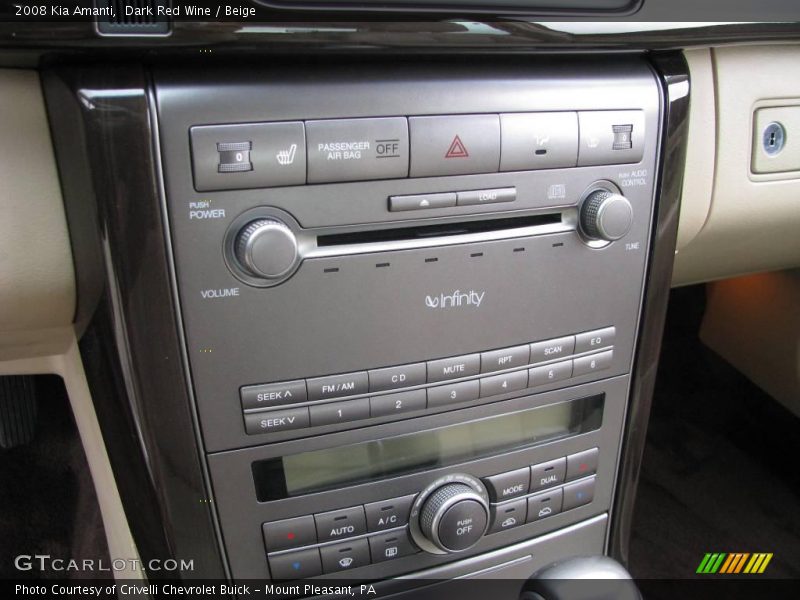 Dark Red Wine / Beige 2008 Kia Amanti