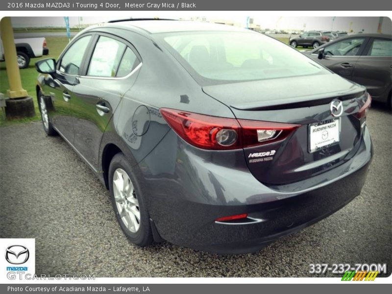 Meteor Gray Mica / Black 2016 Mazda MAZDA3 i Touring 4 Door