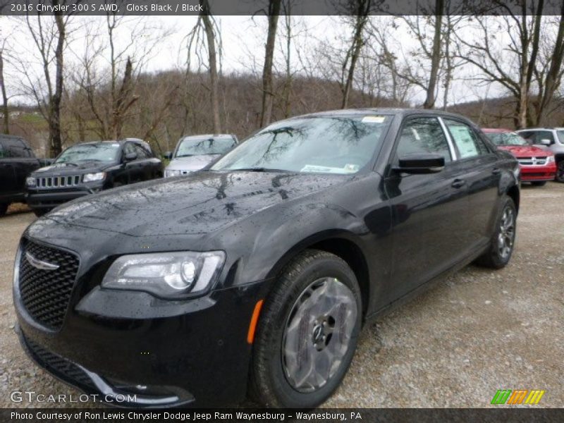 Gloss Black / Black 2016 Chrysler 300 S AWD