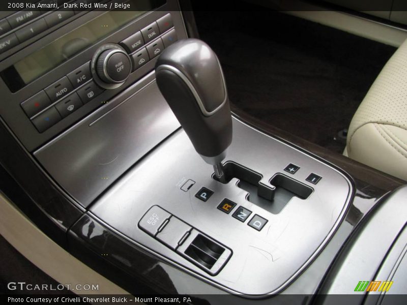 Dark Red Wine / Beige 2008 Kia Amanti
