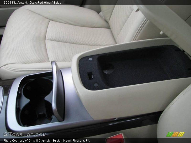 Dark Red Wine / Beige 2008 Kia Amanti