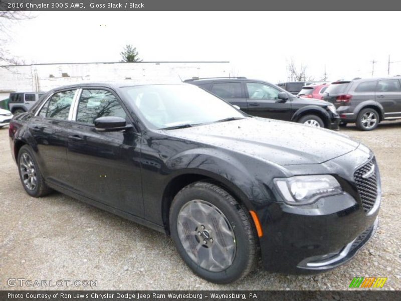 Gloss Black / Black 2016 Chrysler 300 S AWD