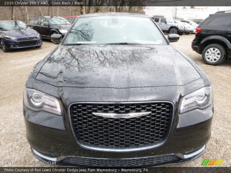 Gloss Black / Black 2016 Chrysler 300 S AWD