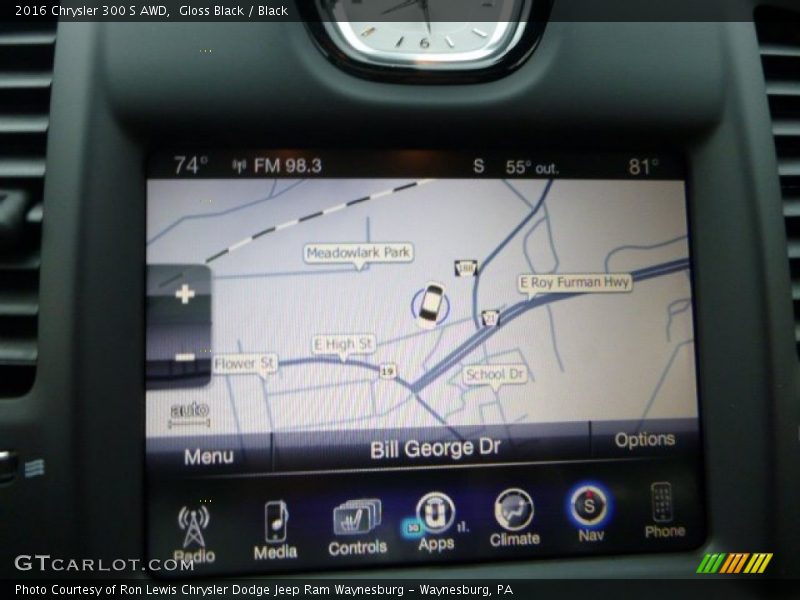 Gloss Black / Black 2016 Chrysler 300 S AWD