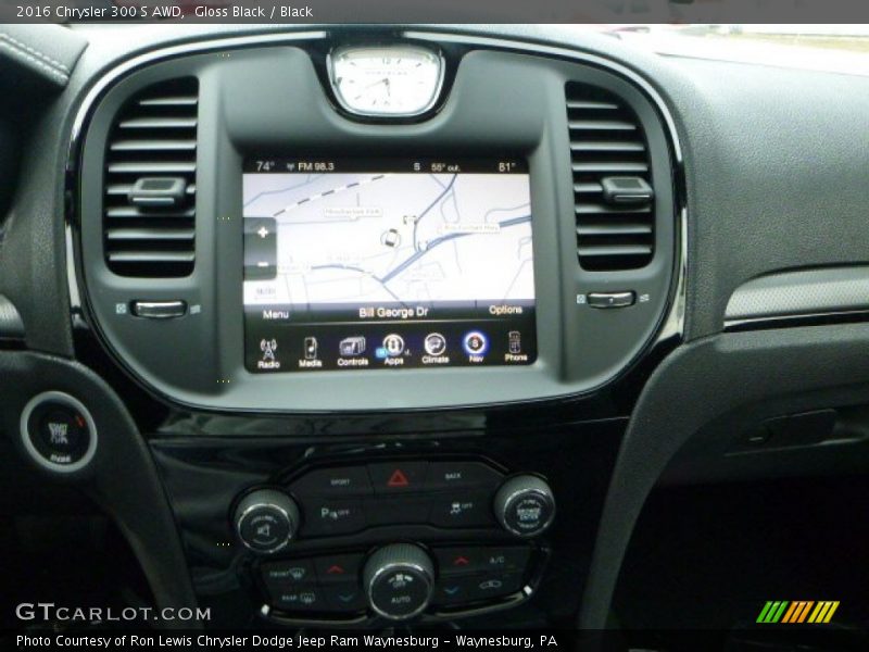 Gloss Black / Black 2016 Chrysler 300 S AWD