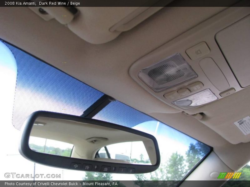 Dark Red Wine / Beige 2008 Kia Amanti