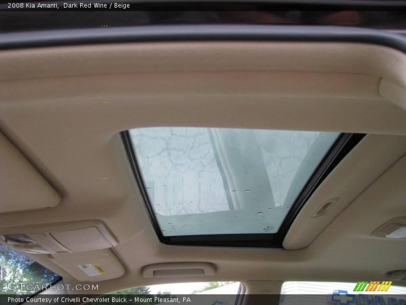 Dark Red Wine / Beige 2008 Kia Amanti