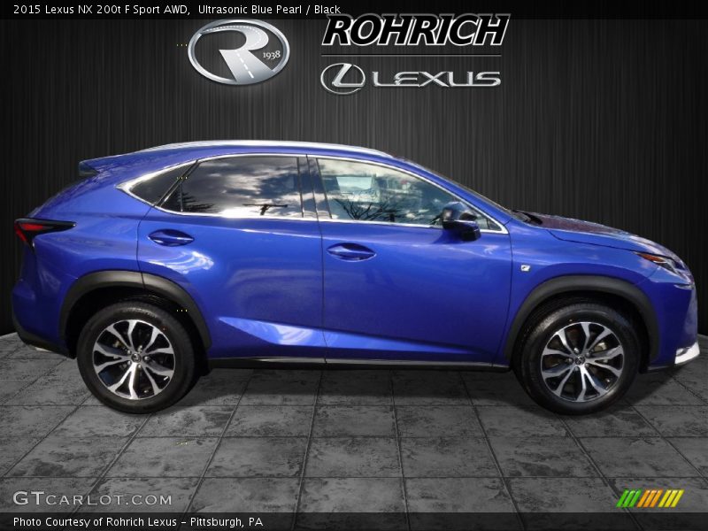 Ultrasonic Blue Pearl / Black 2015 Lexus NX 200t F Sport AWD