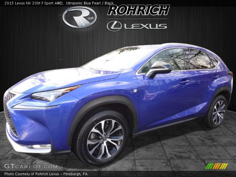 Ultrasonic Blue Pearl / Black 2015 Lexus NX 200t F Sport AWD
