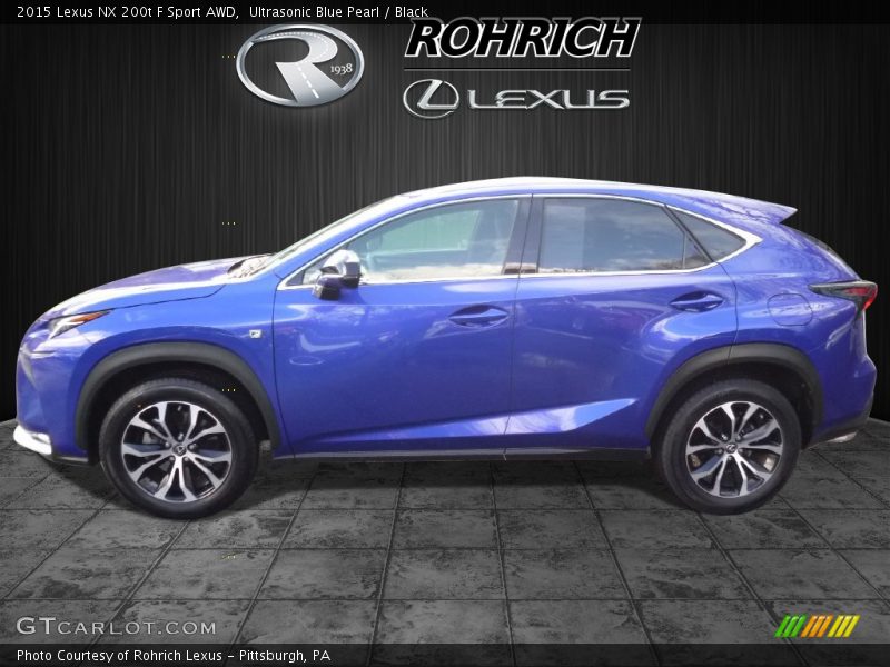 Ultrasonic Blue Pearl / Black 2015 Lexus NX 200t F Sport AWD