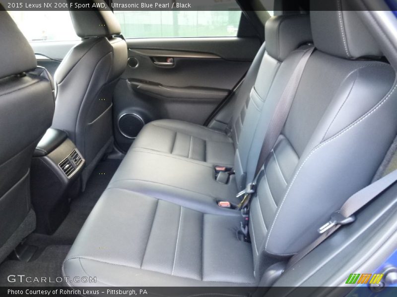 Rear Seat of 2015 NX 200t F Sport AWD