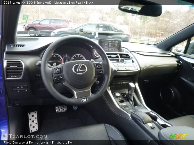 Ultrasonic Blue Pearl / Black 2015 Lexus NX 200t F Sport AWD