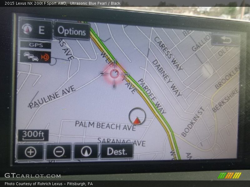 Ultrasonic Blue Pearl / Black 2015 Lexus NX 200t F Sport AWD