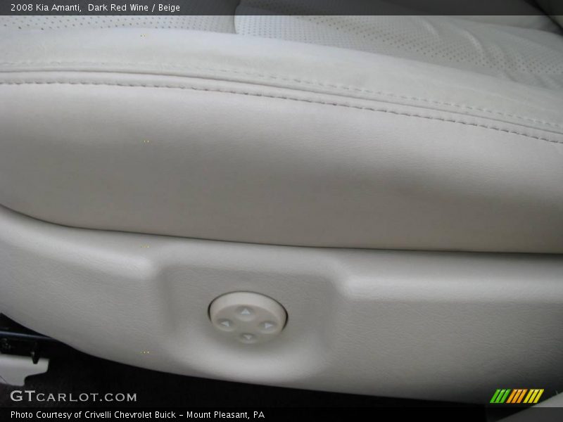 Dark Red Wine / Beige 2008 Kia Amanti