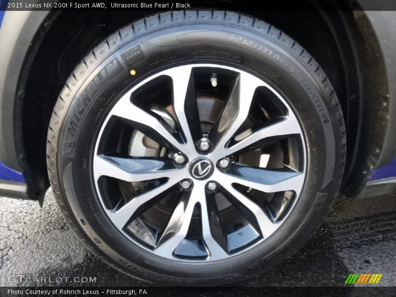 Ultrasonic Blue Pearl / Black 2015 Lexus NX 200t F Sport AWD