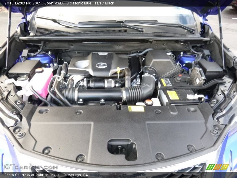 Ultrasonic Blue Pearl / Black 2015 Lexus NX 200t F Sport AWD