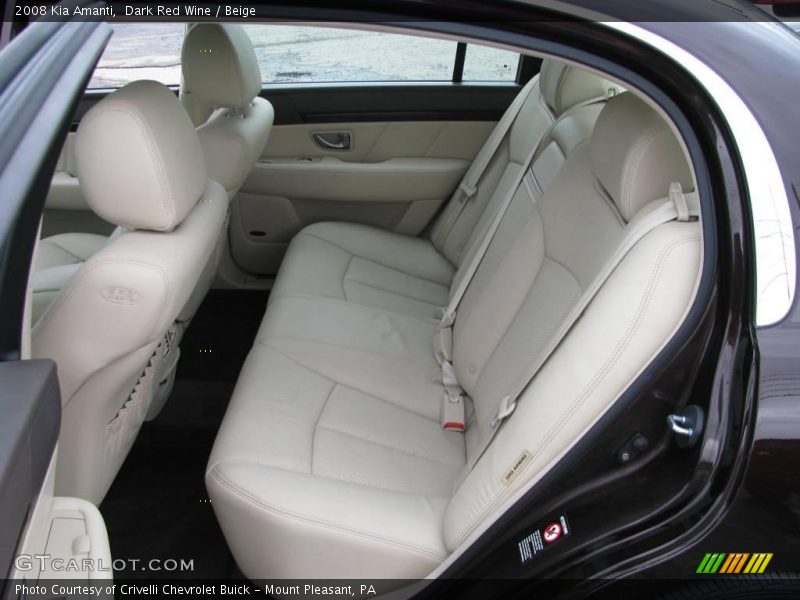 Dark Red Wine / Beige 2008 Kia Amanti