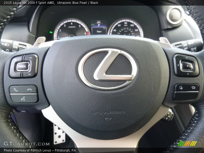 Ultrasonic Blue Pearl / Black 2015 Lexus NX 200t F Sport AWD