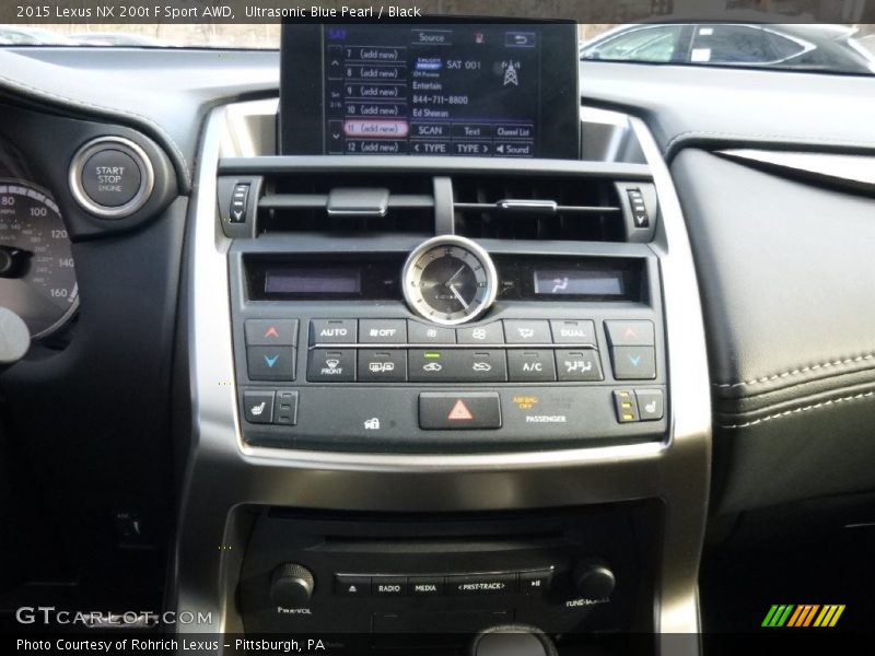 Ultrasonic Blue Pearl / Black 2015 Lexus NX 200t F Sport AWD