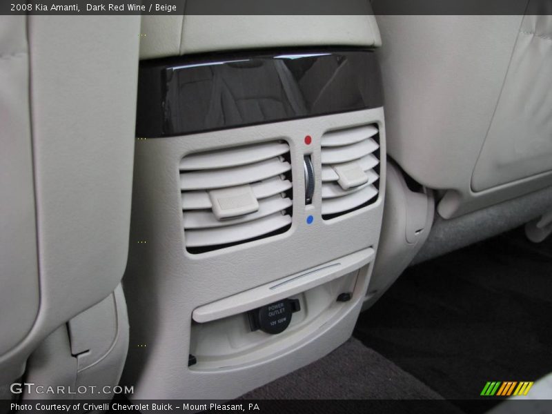 Dark Red Wine / Beige 2008 Kia Amanti