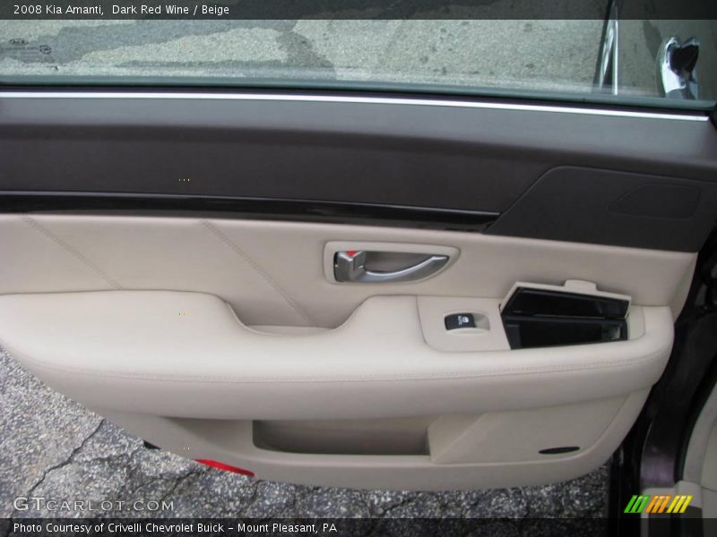 Dark Red Wine / Beige 2008 Kia Amanti