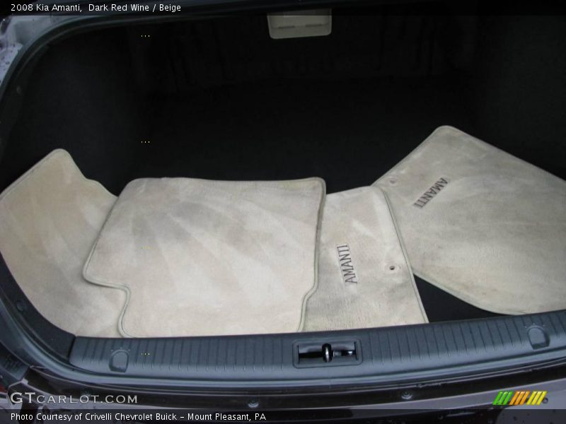 Dark Red Wine / Beige 2008 Kia Amanti