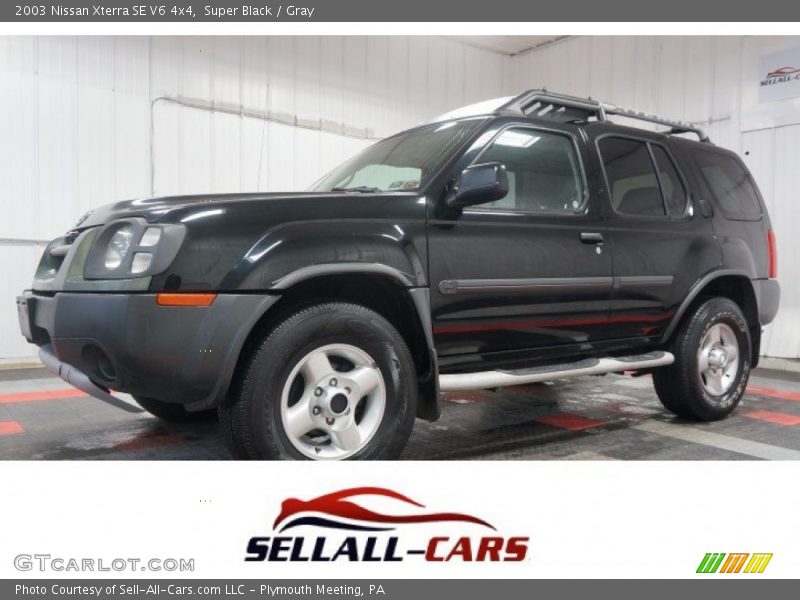 Super Black / Gray 2003 Nissan Xterra SE V6 4x4